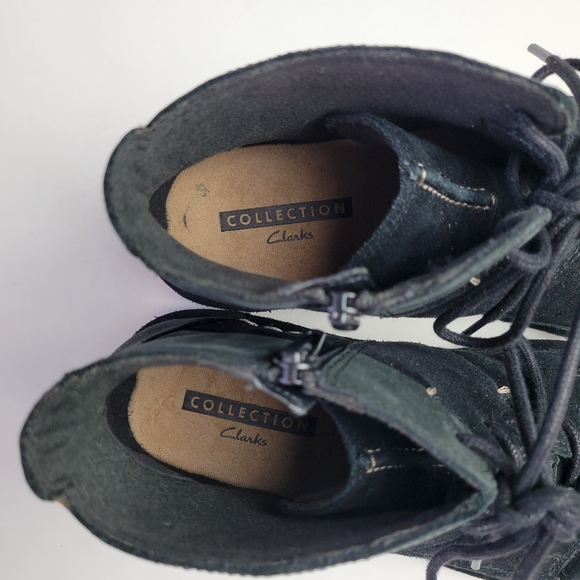 Clarks Collection | Tamitha Key Black Ankle Chukka Boots Size 7 - Picture 9 of 12